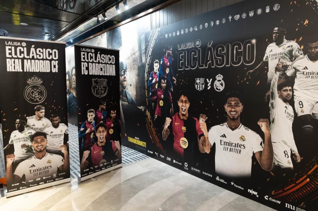 La Liga El Clásico 宣傳展板